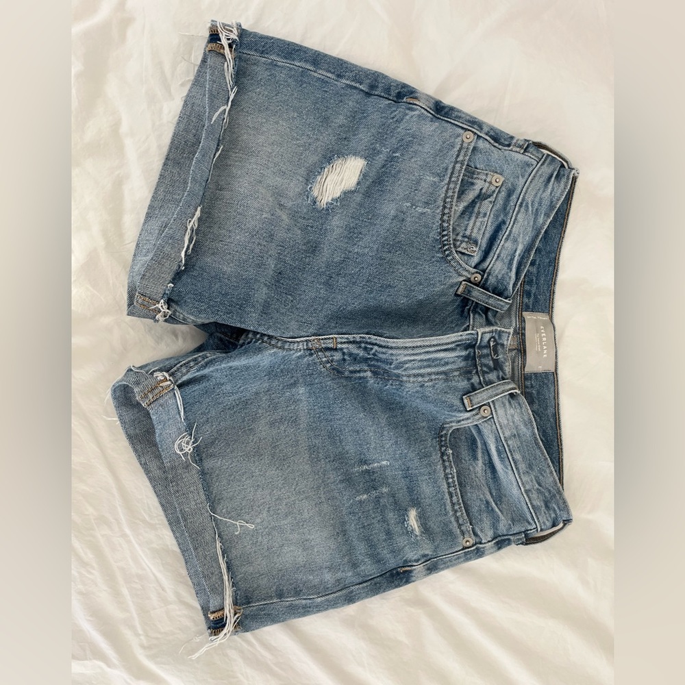Everlane light denim shorts